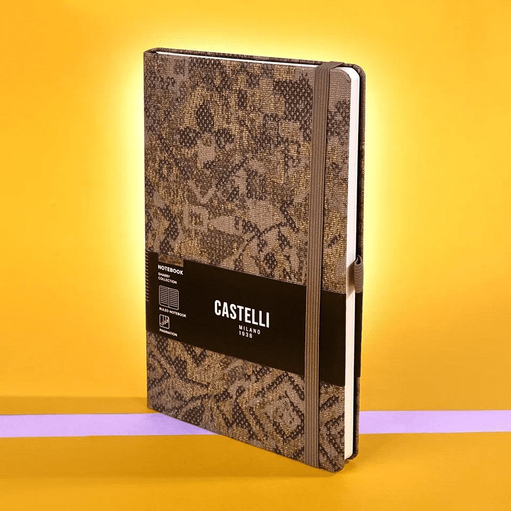 Блокнот "Shabby brown texture", А5, 96 листов, линейка, коричневый - 7