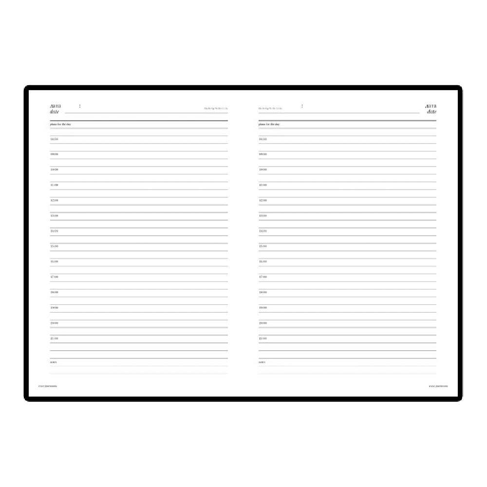 Ежедневник недатированный "Sidney Nebraska", А5, 272 страницы, белый - 3