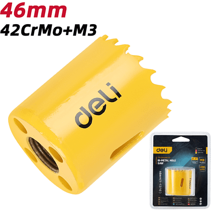 Коронка биметаллическая Deli YS EDH-SKK046-E1, 46 х 38 мм, М14 - 2