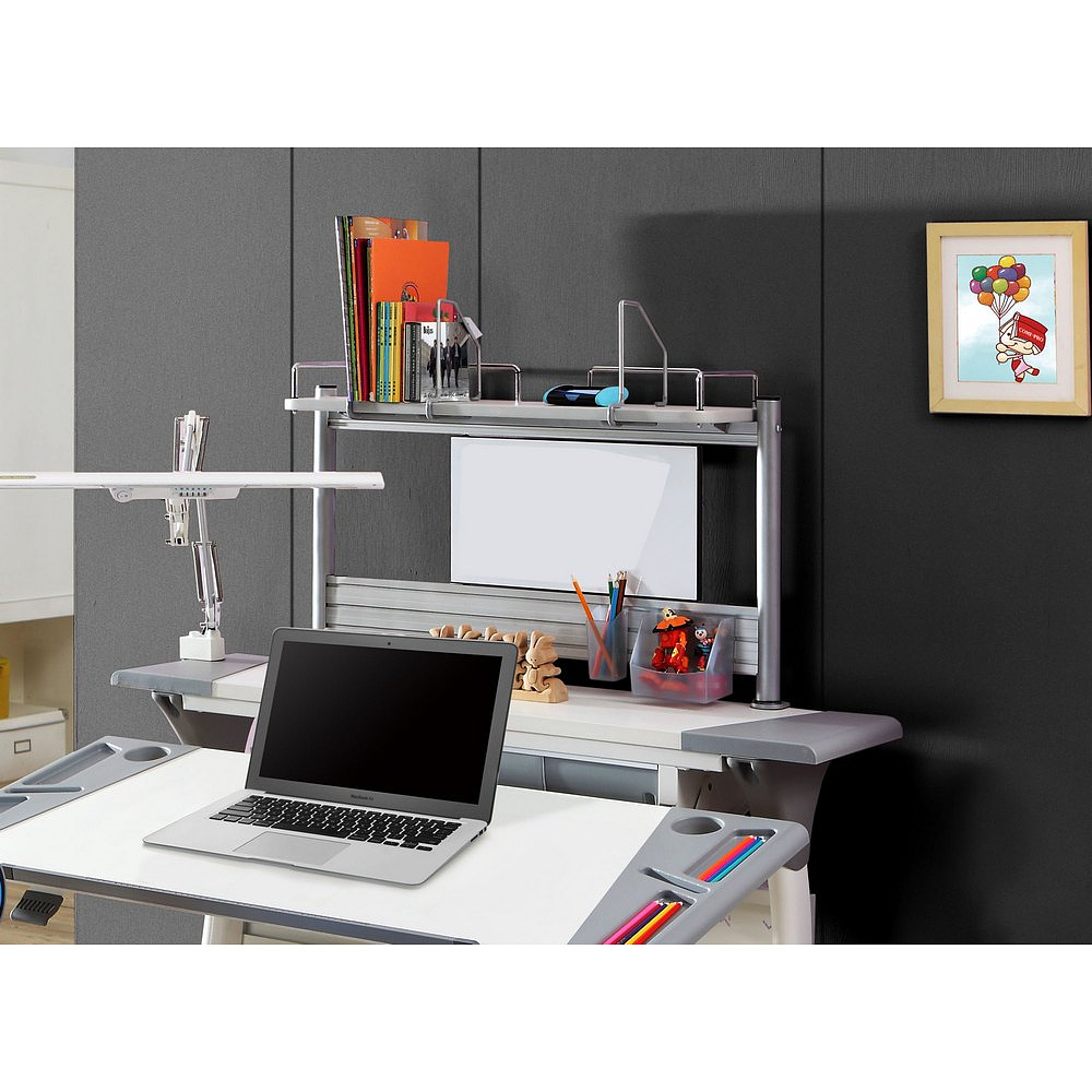 Полка Comf-Pro MINI SMART задняя, 840х620х240 мм, дуб белый, c доской белой - 4