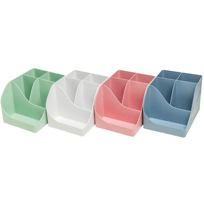 Подставка для ручек "Autentik", пластик, 5 делений, шалфейно-зеленый - 8