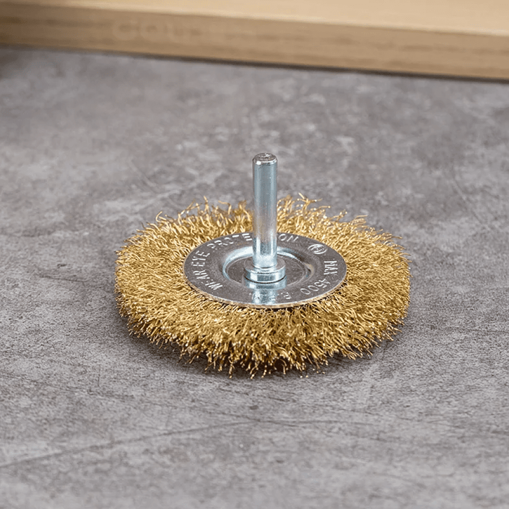 Щетка для дрели Deli YS EDH-GSS075-E3, плоская, проволочная - 6