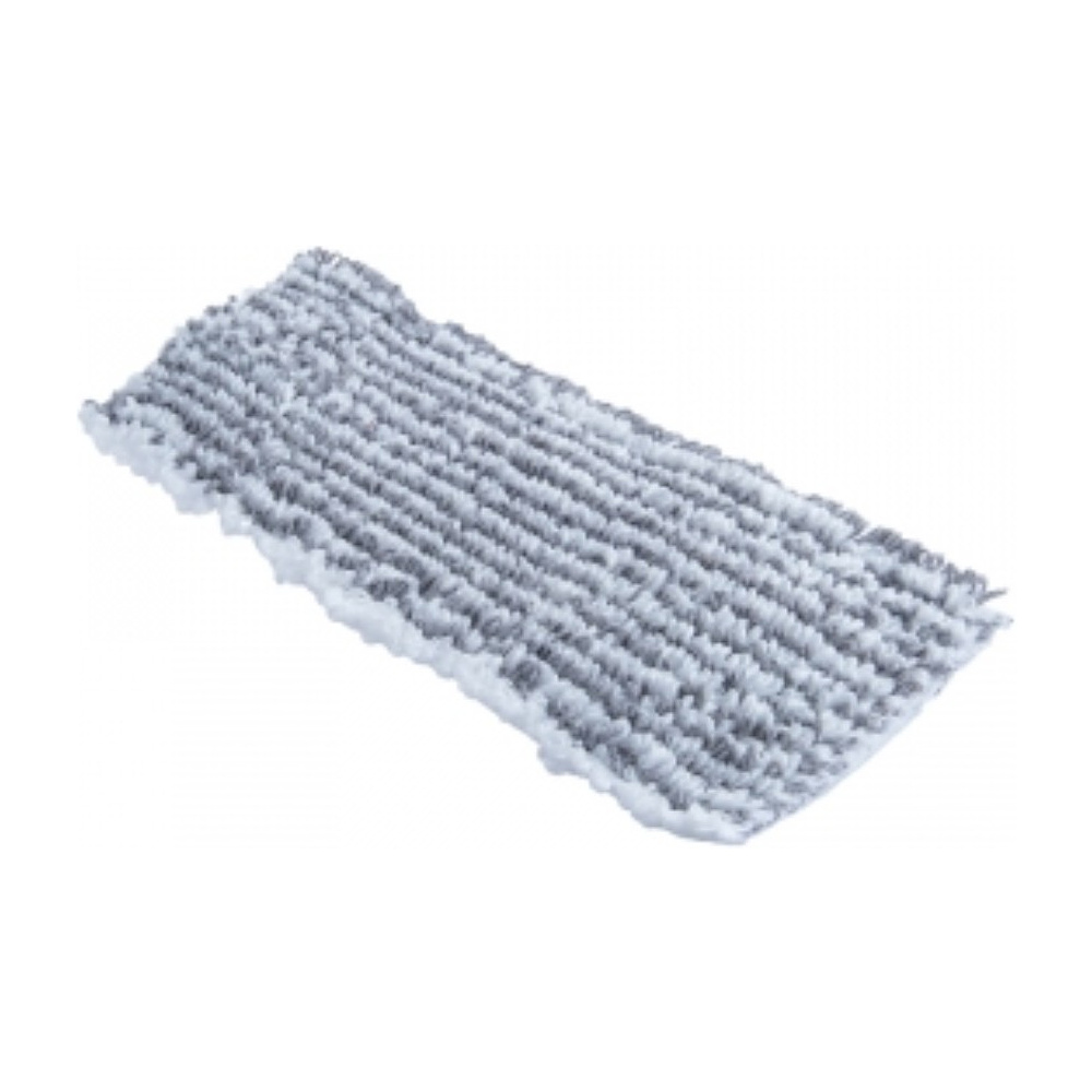 Насадка для плоской швабры 40х11 см, комбинированная, тафтинговая серая, карманы-языки