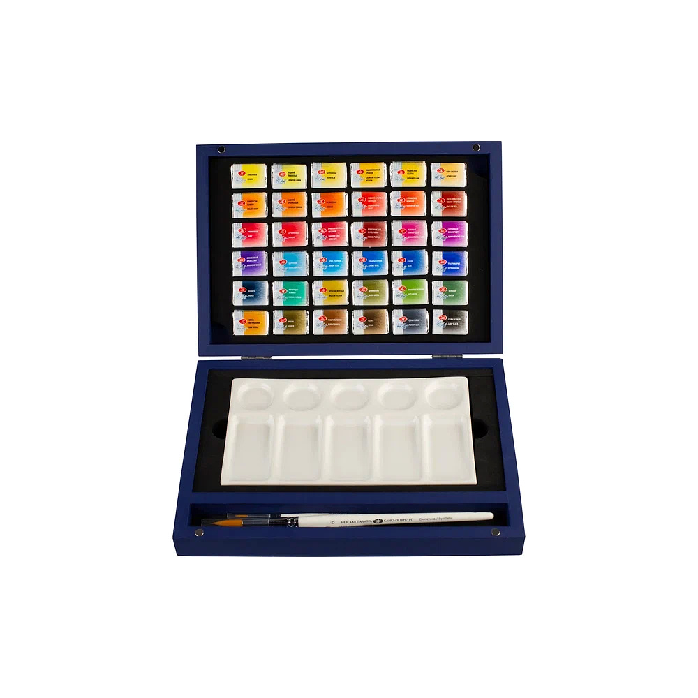 Краски акварельные "Белые ночи", 36 цветов, подарочная упаковка - 6