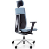 Кресло для руководителя Profim "Xenon 11SL P61PU Aluminium", ткань, металл, синий - 2