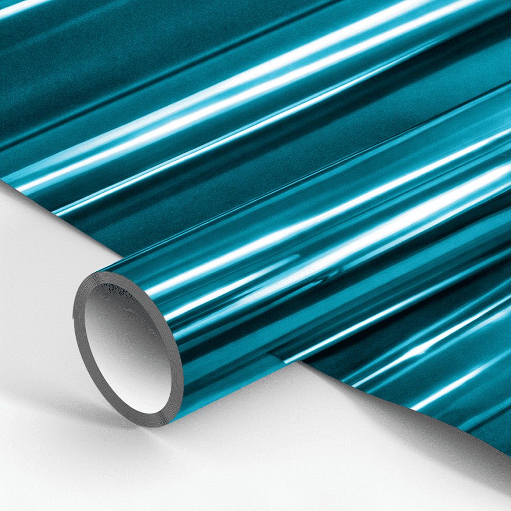 Бумага декоративная в рулоне "Металлик. Синий", 1х0.7 м, золотистый