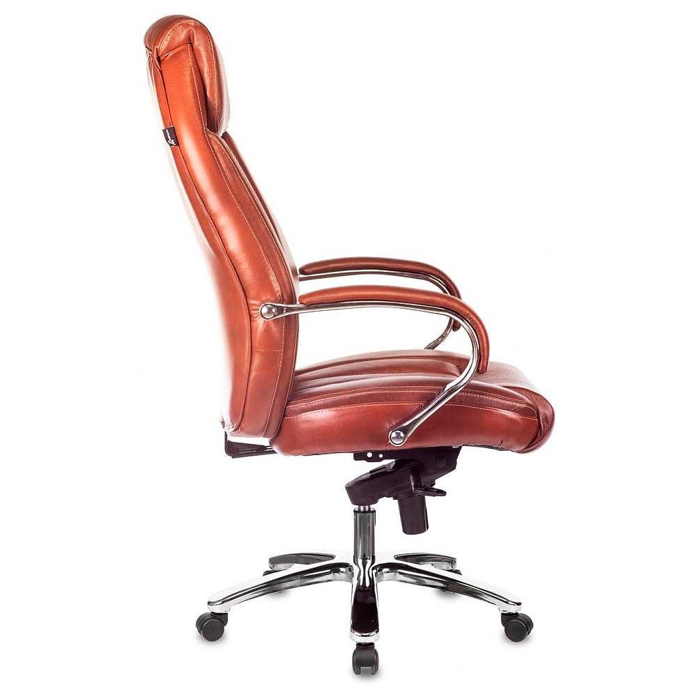 Кресло для руководителя Бюрократ T-9922SL светло-коричневый Leather Eichel, кожа, металл - 3