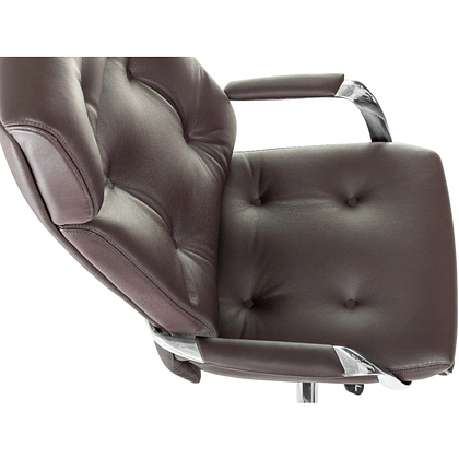 Кресло для руководителя Бюрократ DAO, кожа, коричневый - 10