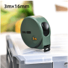 Рулетка Deli HS EHT8316L, 3 м х 16 мм, Soft Touch, зеленый - 2