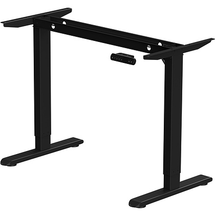 Стол с электроприводом WellDesk Basic 1200x675х18 черный/белый альпийский (9191456+9197776) - 4