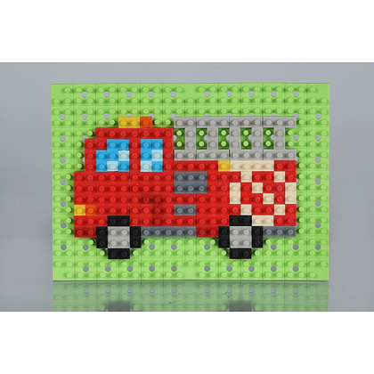 Ластик "KESHI-BLO Dot Art Kit Fire Engine", блистер - 2