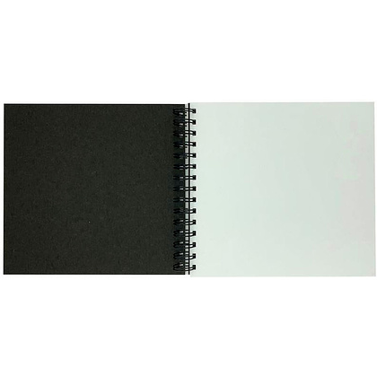Скетчбук "Aquarelle", 19.5x19.5 см, 30 листов, черный - 3