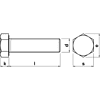 Болт шестигранный М10х25 мм, DIN 933/ГОСТ 7798-70, цинк, 5 кг - 2