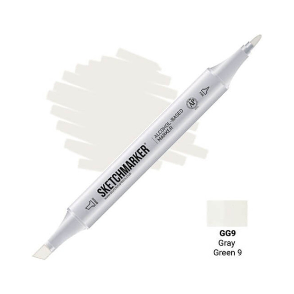 Маркер художественный "Brushmarker", двухсторонний, GG9 серо-зеленый 9