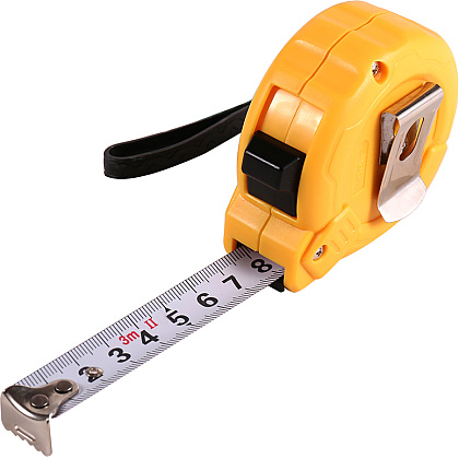 Рулетка Deli "EDL9003B", 3 м, желтый - 3
