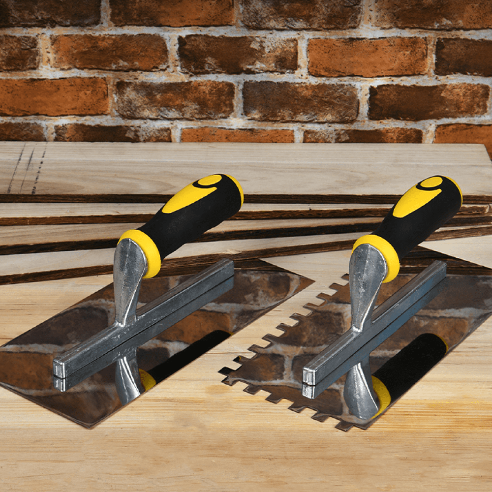 Гладилка Deli YS EDL509321, нержавеющая, 280 x 130 мм, зуб 10 x 10 мм - 3