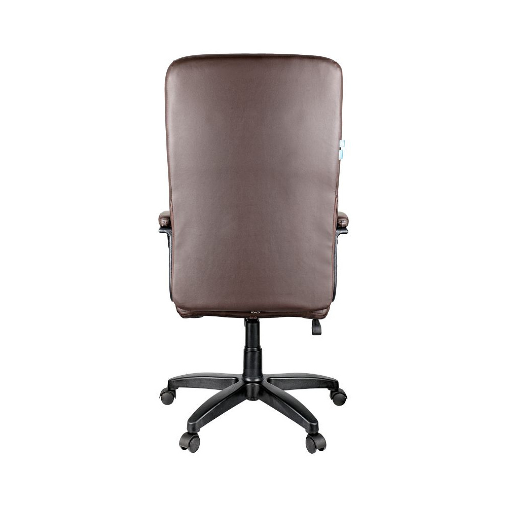 Кресло для руководителя Helmi "HL-E80 Ornament", экокожа, пластик, коричневый - 4