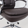 Кресло для руководителя AksHome "Richard new", экокожа, металл, коричневый - 24