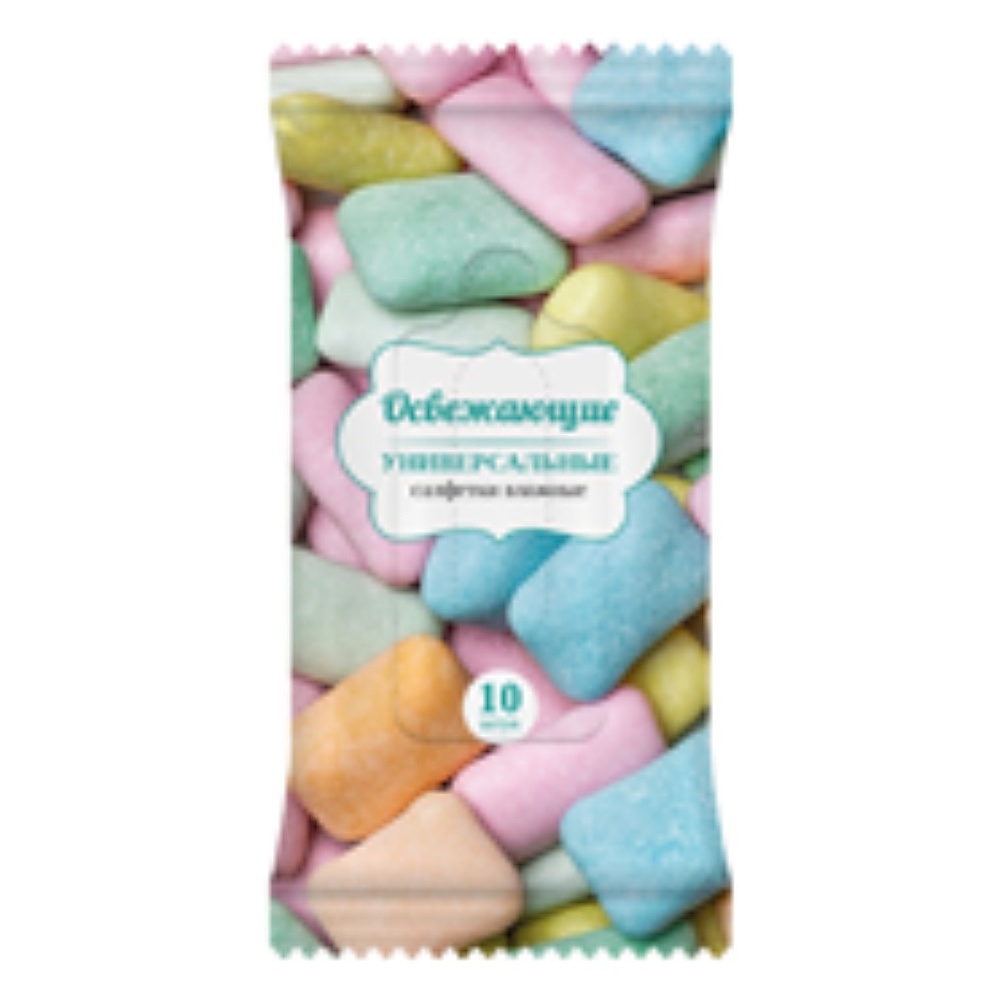 Чистящие салфетки влажные антибактериальные для рук "AQUA VIVA", 10 шт. - 3