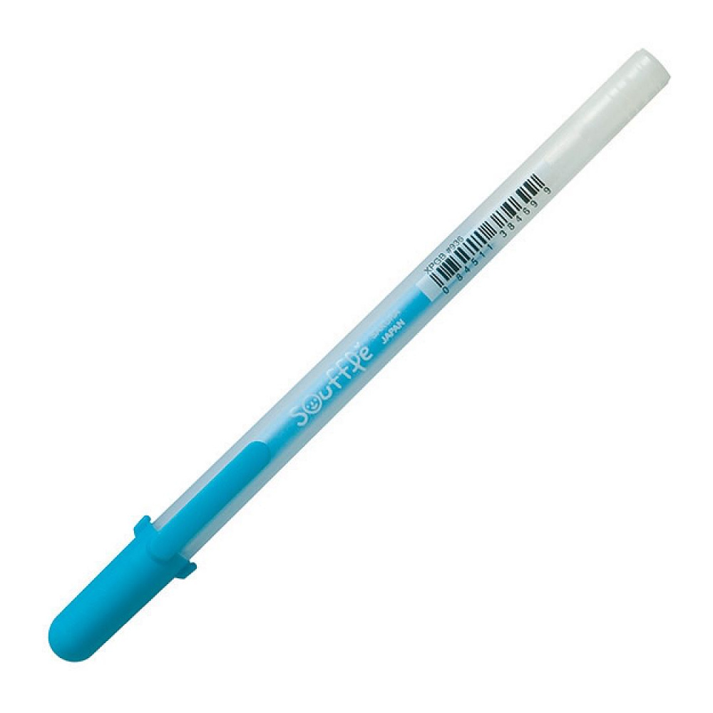 Ручка гелевая "Gelly Roll Souffle", 1.0 мм, прозрачный, стерж. голубой