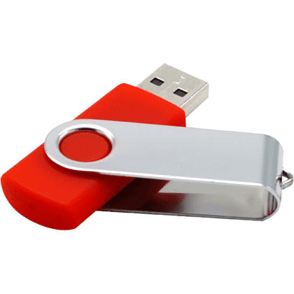 USB Flash 2.0 16 Gb VDF-008, пластик, метал, красный   - 3