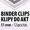 Зажим для бумаги "Office Products", 51 мм, 12 шт, черный - 4