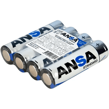 Батарейки алкалиновые ANSA Standart "R6/BL-4 (AA)", 4 шт, щелочные - 5