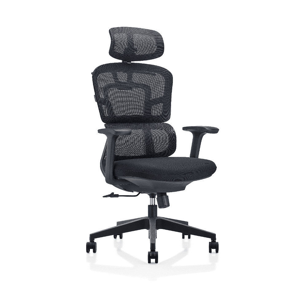 Кресло для руководителя SitZone U-062A сетка, пластик, черный, -30%