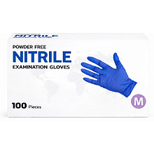 Перчатки нитриловые неопудренные одноразовые, фиолетовый