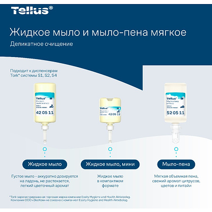 Мыло-пена Tellus Комфорт, 1 л, мягкое, SC4 - 5