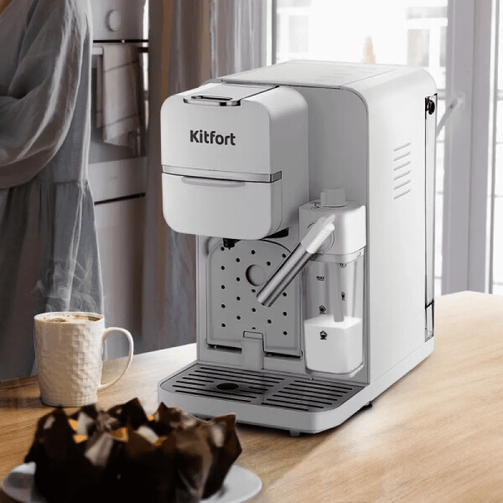 Кофеварка Kitfort KT-7253, белый - 8