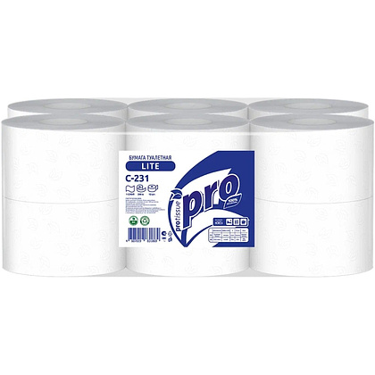 Бумага туалетная  PROtissue 200м, 1 слой, 100% целлюлоза