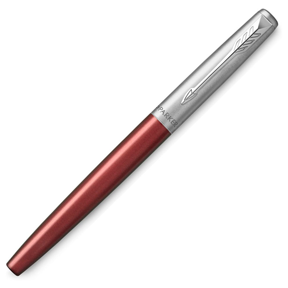 Ручка перьевая "Parker Jotter Kensington Red CT", M, красный, серебристый, патрон синий - 2