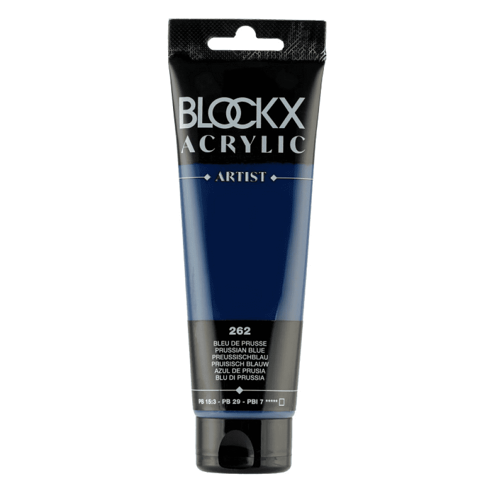 Краски акриловые "Blockx", 262 прусский голубой, 120 мл