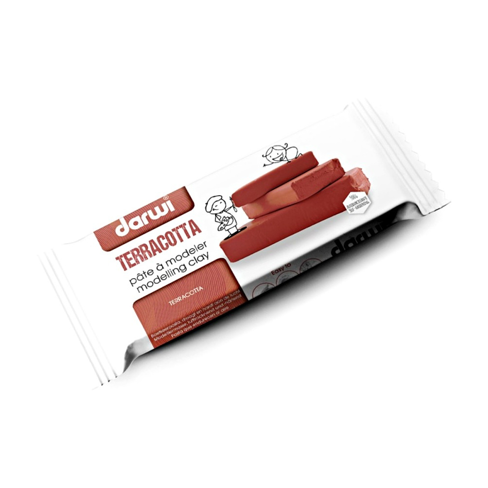 Паста для моделирования "DARWI", 500 г, терракотовый