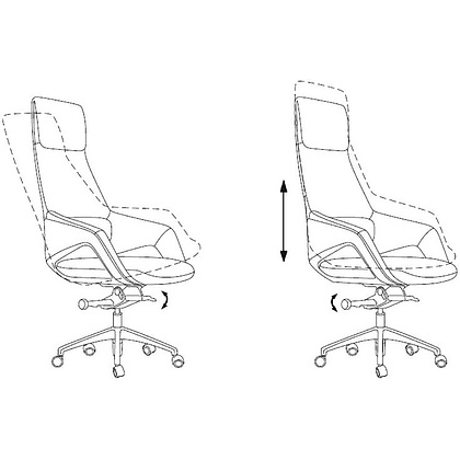 Кресло для руководителя "Бюрократ DAO-2", коричневый - 9