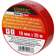 Изолента ПВХ  STARTUL PROFI, 18 мм×20 м, красный