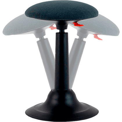 Стул для активного сиденья "Cloud", пластик, черный, серый - 6