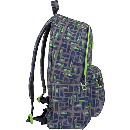 Рюкзак молодежный "Maze", коричневый, зеленый - 5