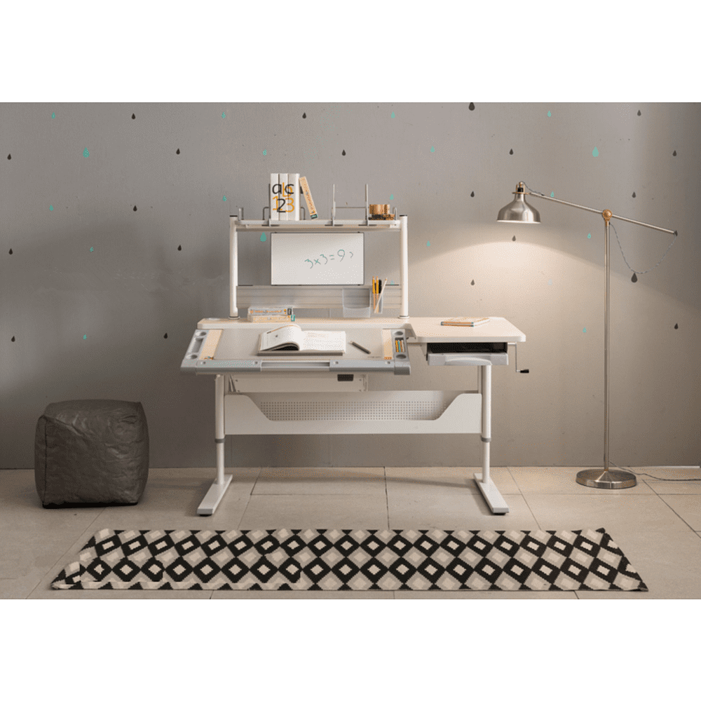 Полка Comf-Pro MINI SMART задняя, 840х620х240 мм, дуб белый, c доской белой - 5