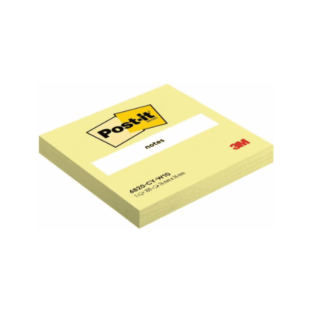 Бумага для заметок "Post-it Notes", 76х76 мм, 100 листов, канареечно желтый