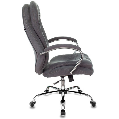 Кресло руководителя "Бюрократ T-9950SL Fabric", ткань, металл, серый - 3