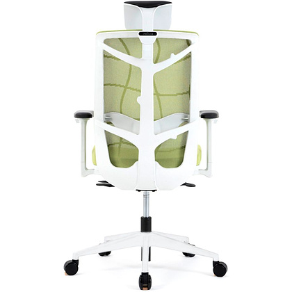 Кресло для руководителя "Nature II Slider", пластик, ткань, зеленый - 4