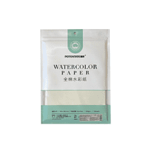 Бумага для акварели "Potentate", хлопок, горячий пресс, 19.5х27 см, 10 листов