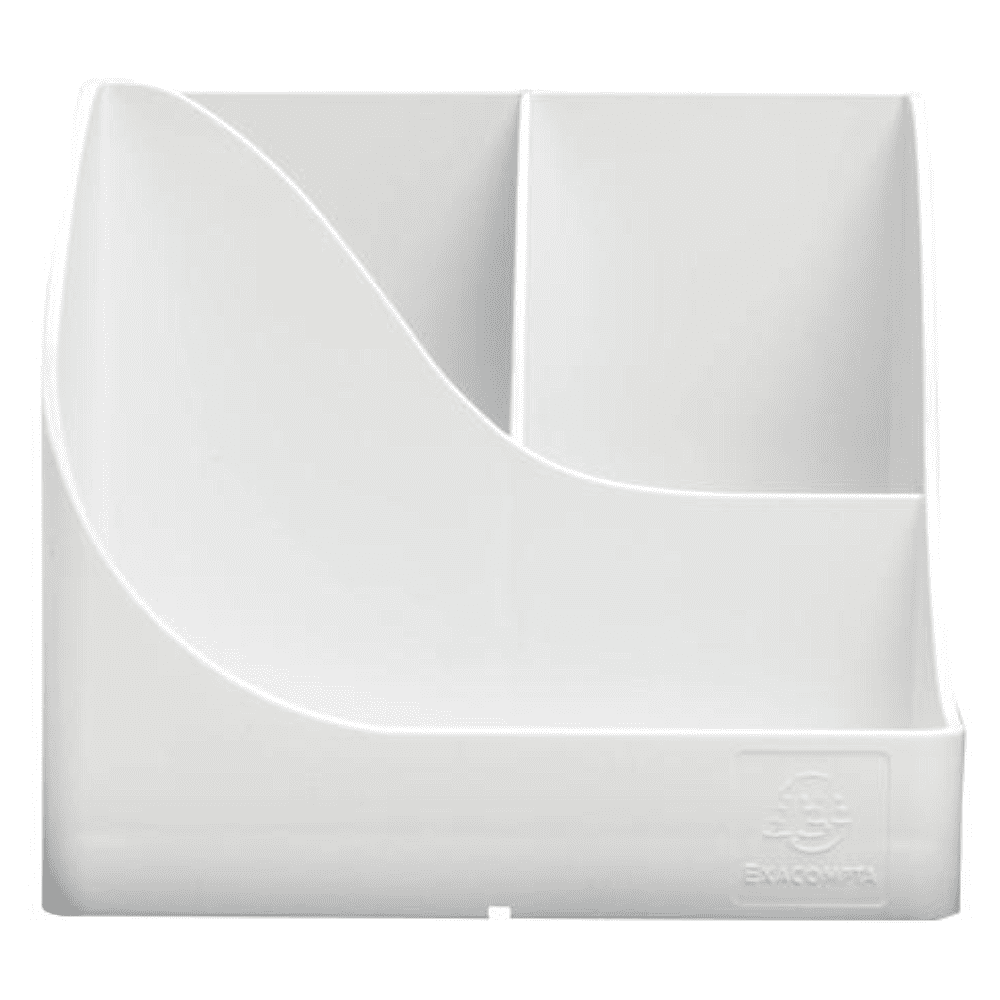 Подставка для ручек "Autentik", пластик, 5 делений, белый - 3