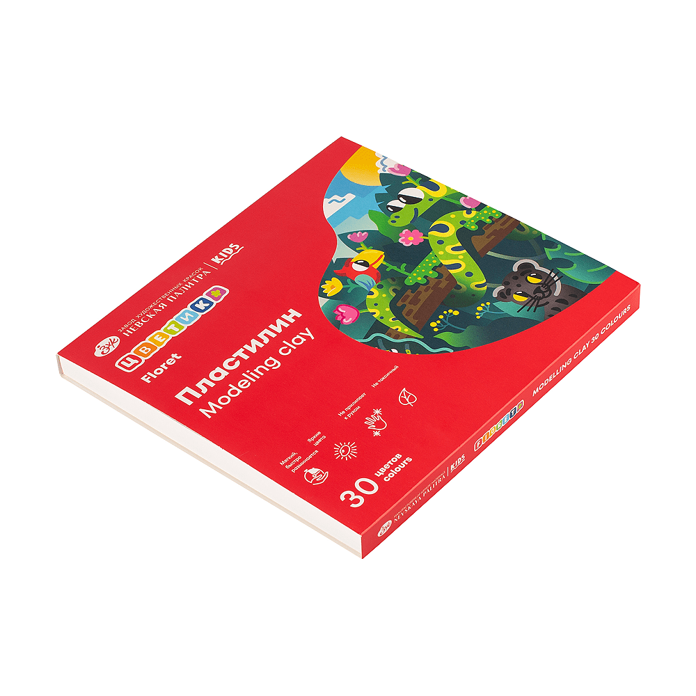 Пластилин "Цветик", 30 цветов  - 2