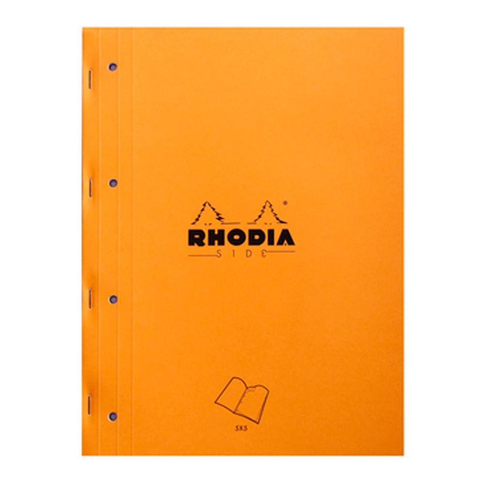 Сменный блок для тетради на кольцах "Rhodia", А4+, 80 листов, клетка, оранжевый