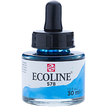 Жидкая акварель "ECOLINE", 578 циан, 30 мл