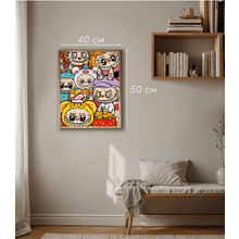 Картина по номерам "Labubu Friends"