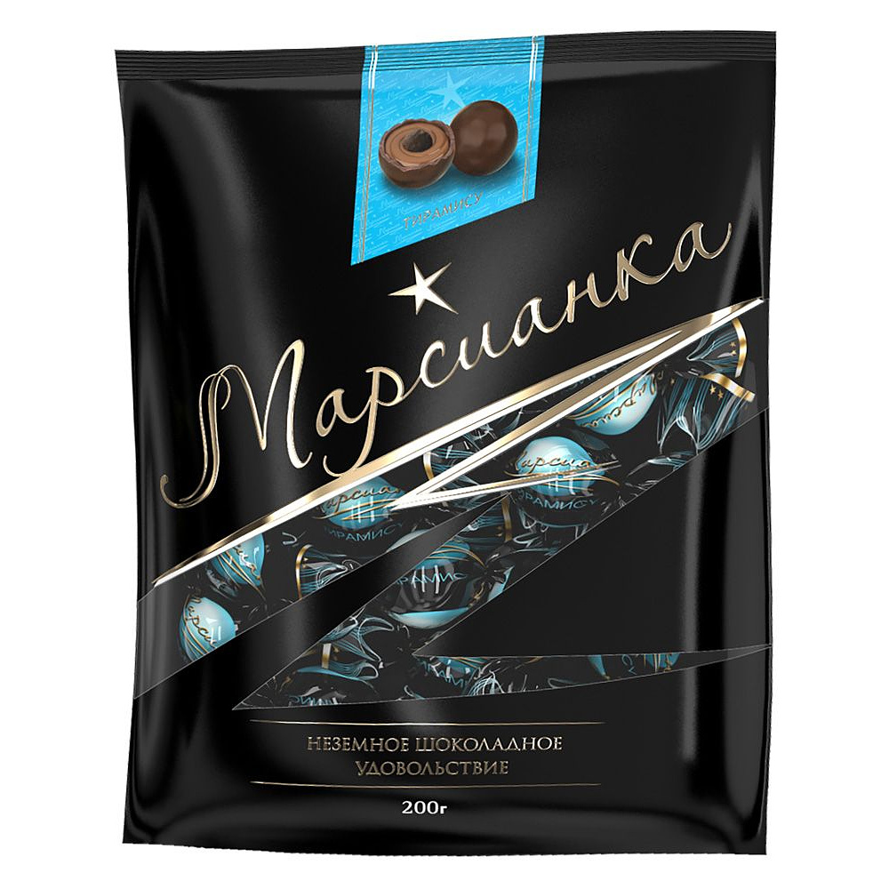 Конфеты "Марсианка", 200 г, тирамису (пакет)